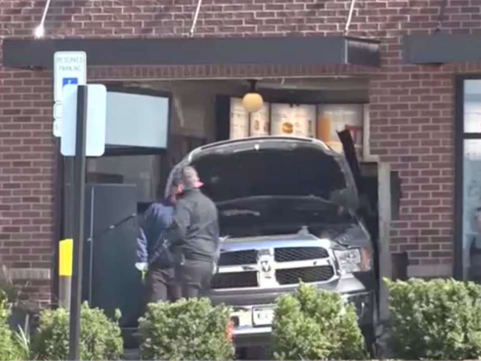 A man smashed a truck into a Chick-fil-A after being escorted from the ...