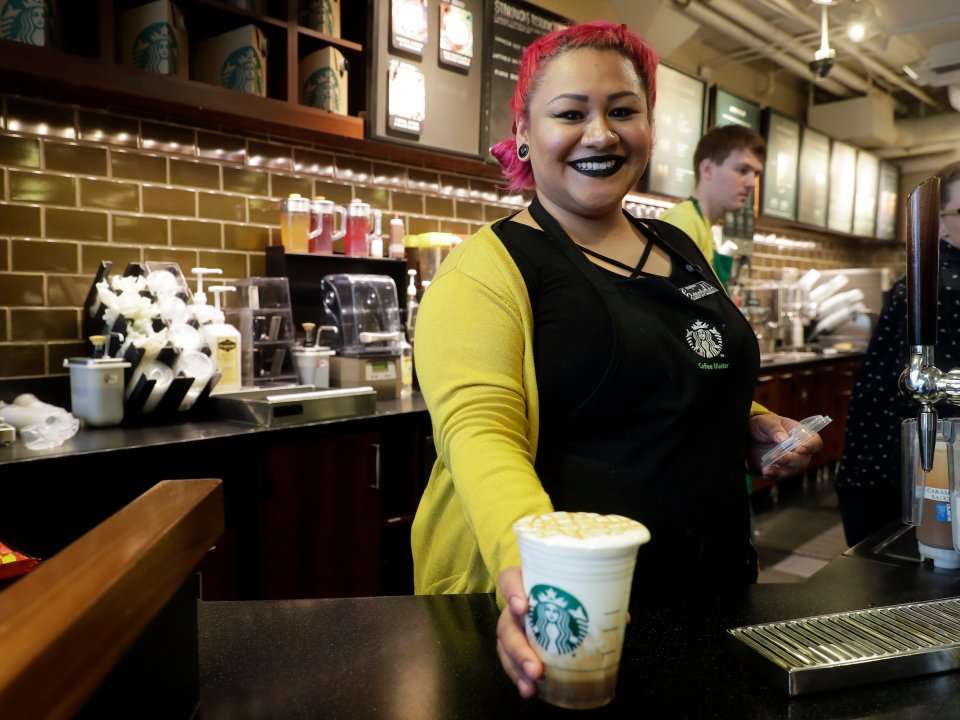Starbucks baristas are celebrating as the coffee giant updates its