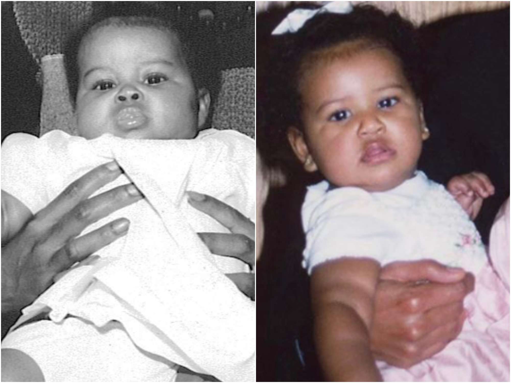 First lady Michelle Obama (left) and her youngest daughter Sasha (right ...