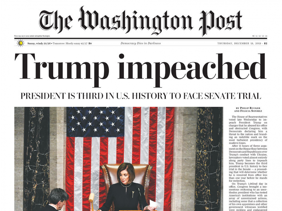 Washington Post front-page history