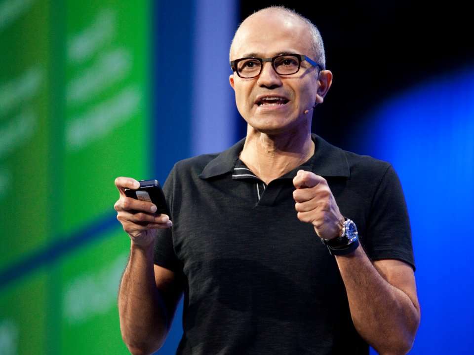 Microsoft CEO Satya Nadella keeps talking about 'tech intensity' here