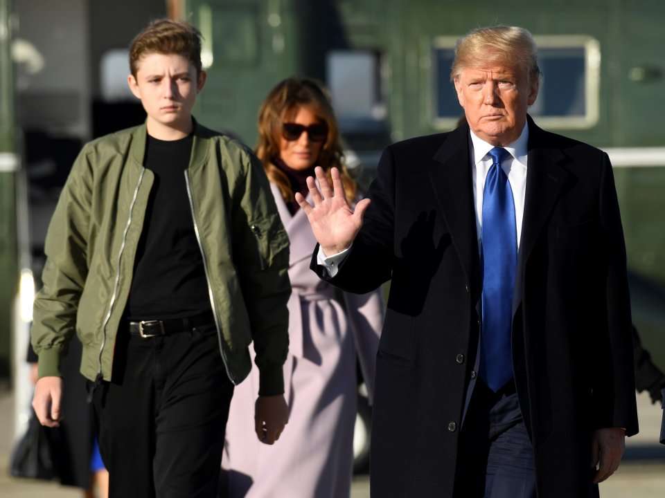 Barron Trump is really tall, and people are joking he could be a future ...