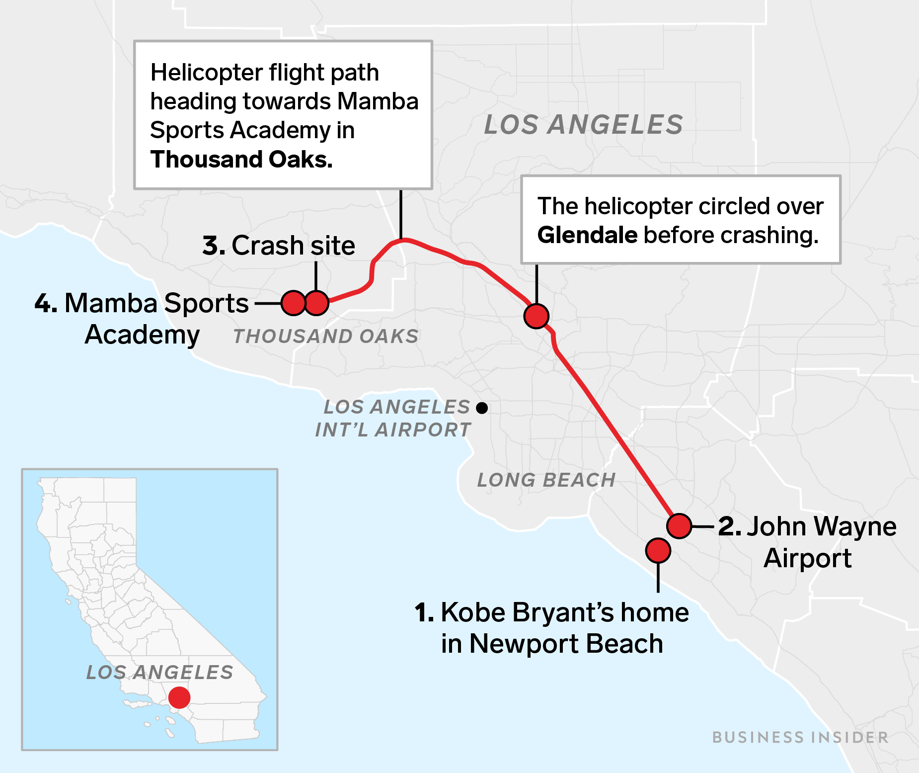 This map shows the helicopter's exact flight path. Business Insider India