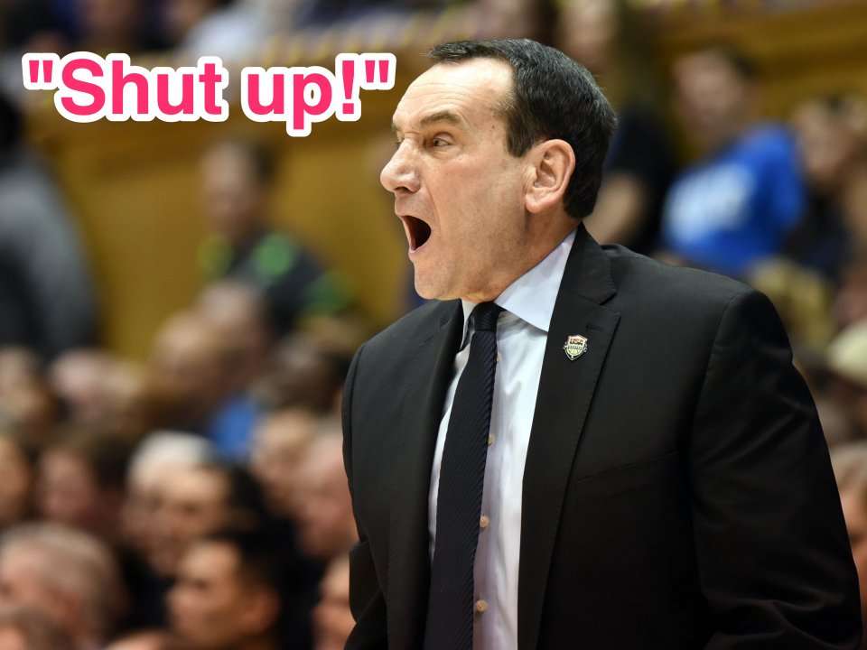 Coach K apologized for berating Duke fans and telling them to 'shut up'  after they chanted 'sit with us' at Pitt coach Jeff Capel | Business  Insider India