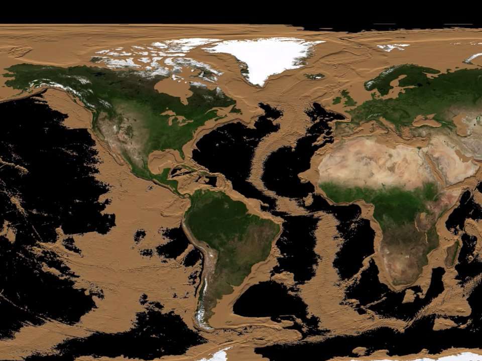 NASA slowly drains the oceans in an incredible animation, revealing hidden underwater mountain