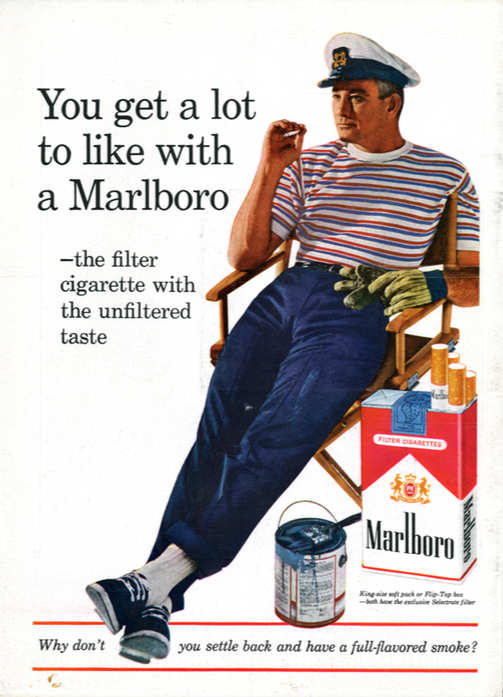 Vintage ads show the hidden legacy of the Marlboro Man. The brand
