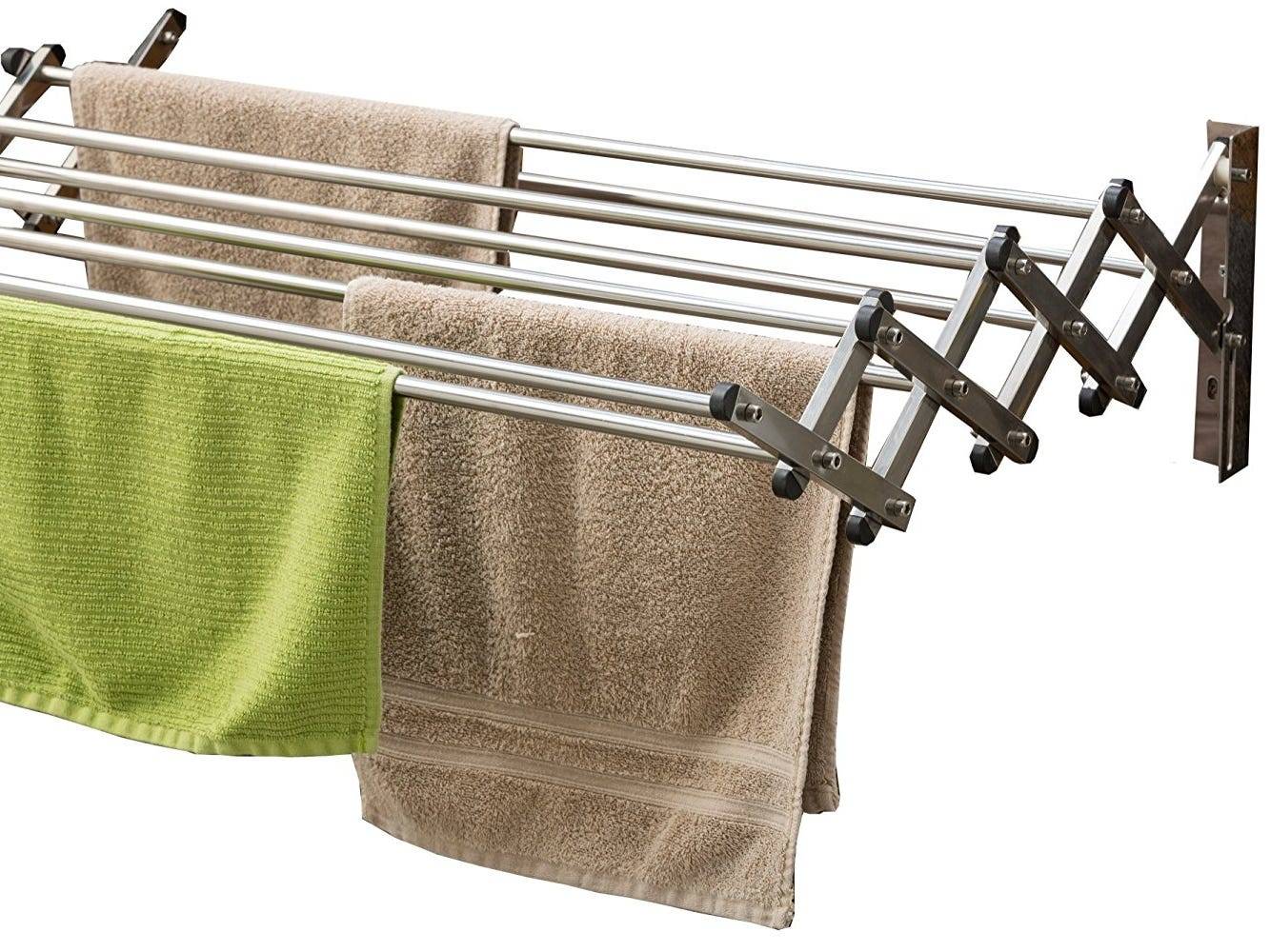 Cresnel heavy duty stainless steel clothes drying discount rack