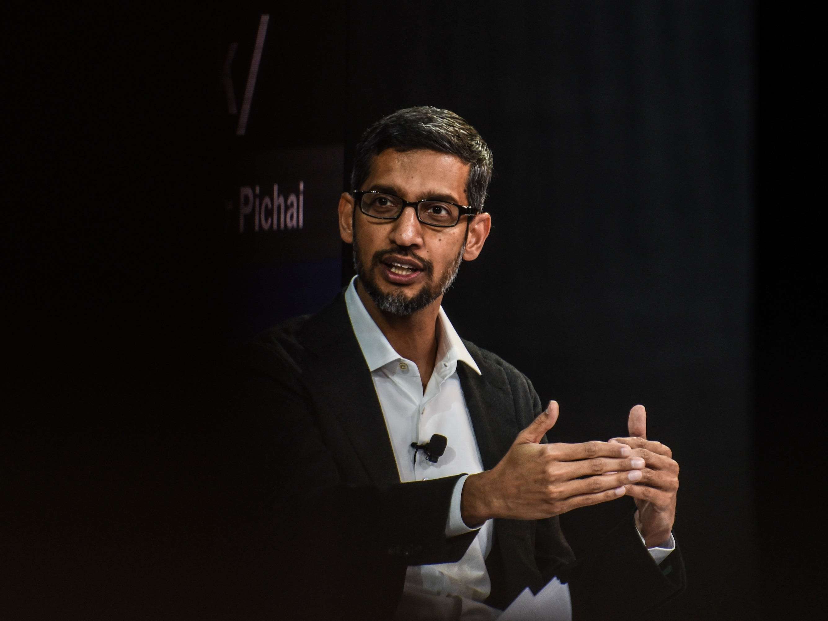 Sundar Pichai said Google doesn't 'bring any such lens' to diversity ...