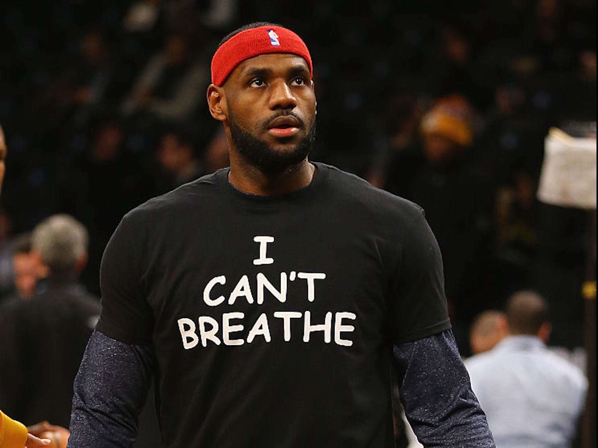 LeBron James shared a picture of himself wearing a shirt saying 'I can ...