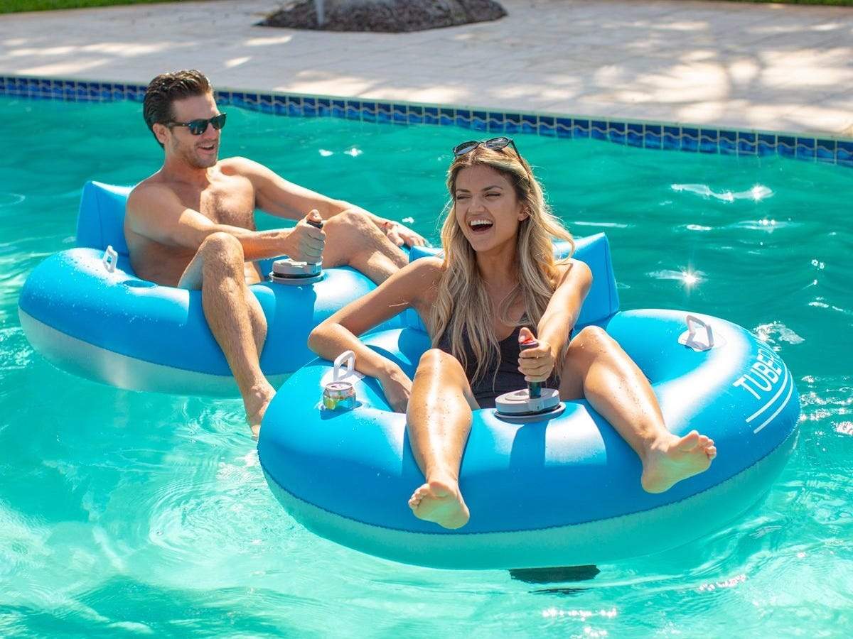 Amazon motorized hot sale pool lounger