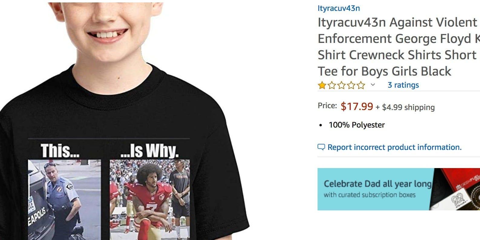 Shirt Depicting George Floyd Death On Amazon Similar Product Removed Insider