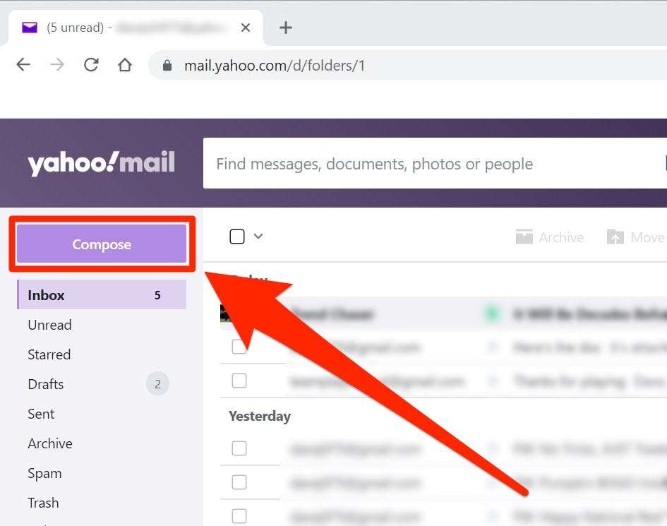 How To Send An Email On Yahoo From Your Computer Or Mobile Device Using