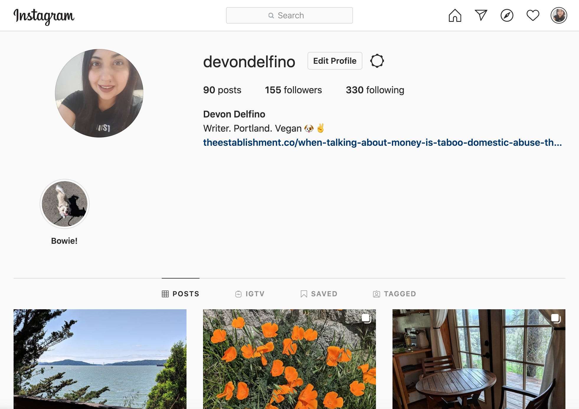 how to put line spaces in instagram bio