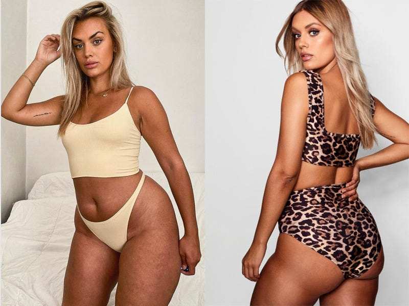 boohoo one piece swimwear