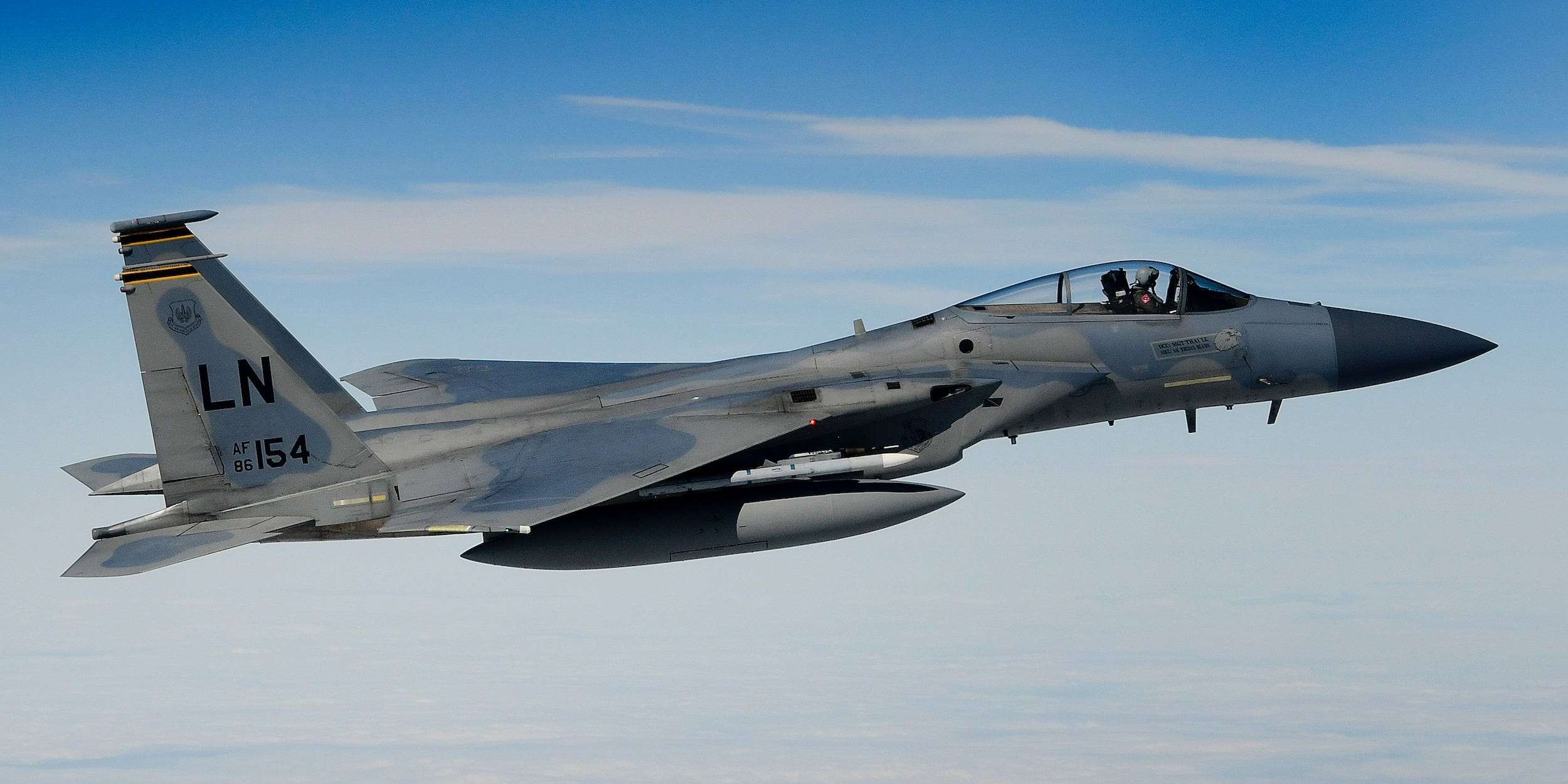 U.S Air Force • F15s Eagle • Taxing and Taking off for Exercise Point ...