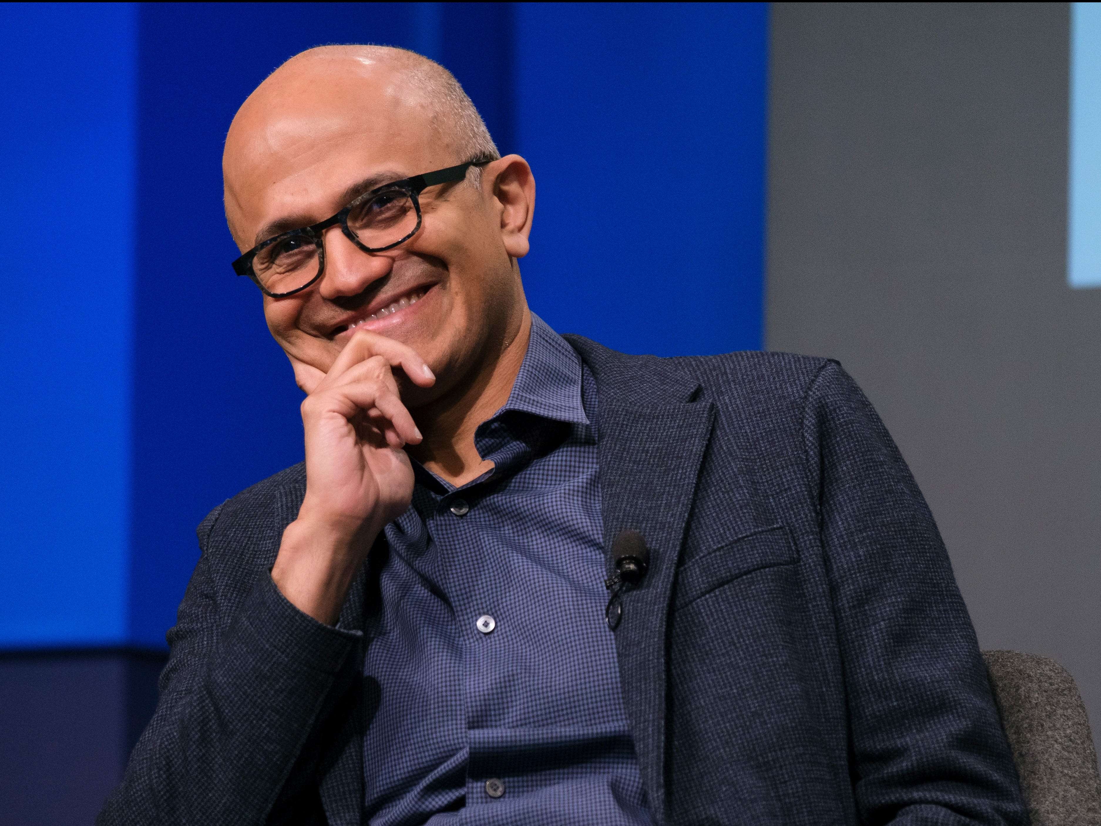 Microsoft's Satya Nadella was rated the best CEO in the US by employees