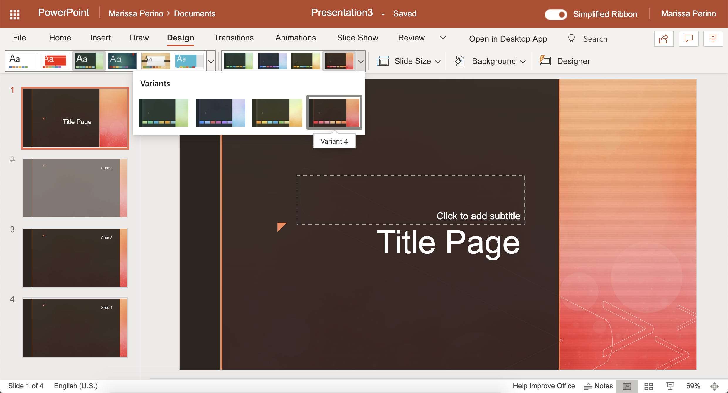 change powerpoint template fonts on mac