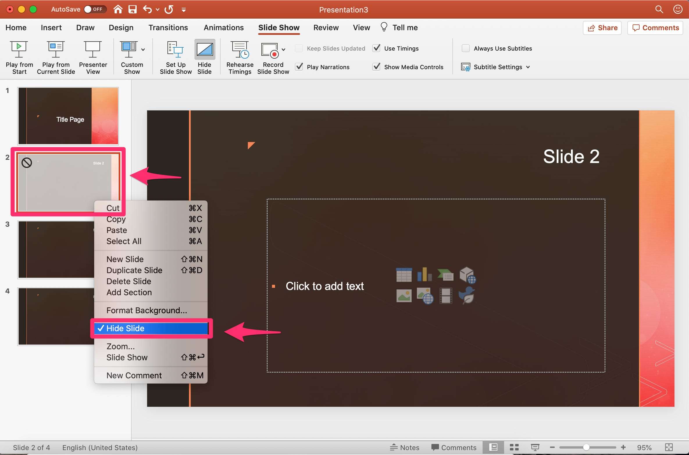 how to disable presentation mode in powerpoint