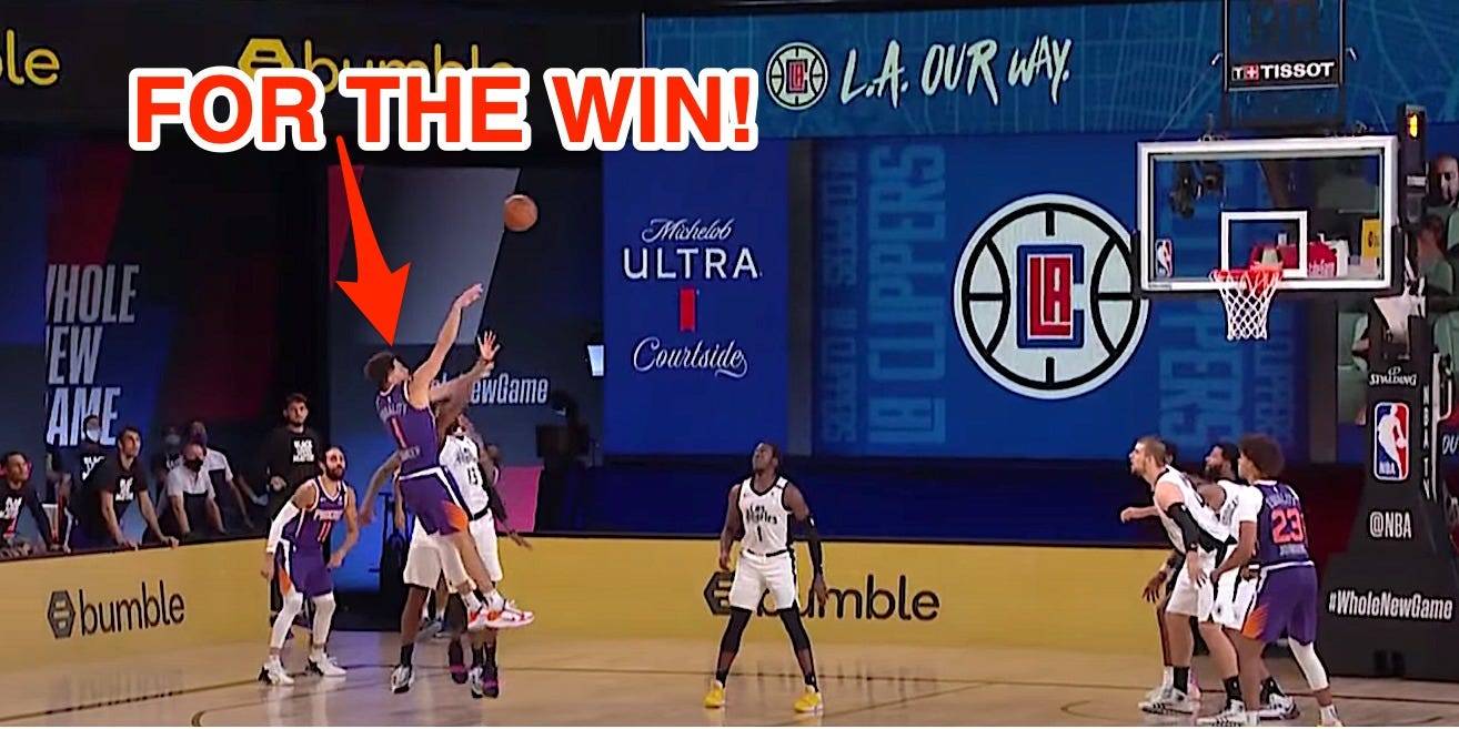 Devin Booker Hit A Ridiculous Game-winner To Upset The Clippers, As The ...