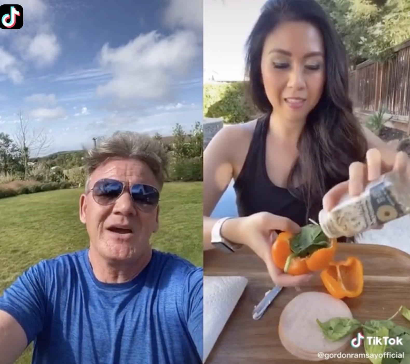 Gordon Ramsay Called A Tiktok Users Healthy Creation An Idiot Sandwich After She Used Bell