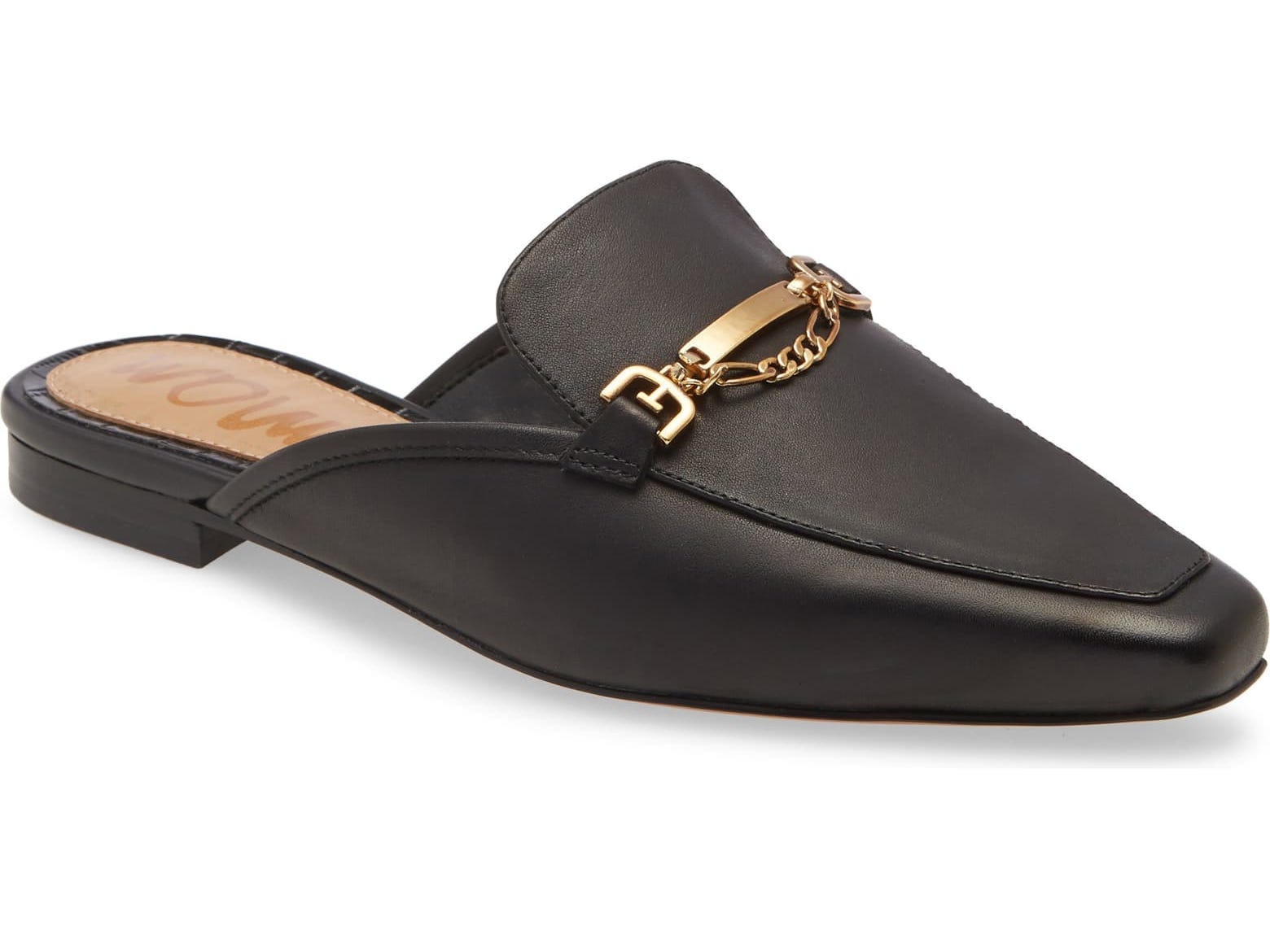 evelan chain loafer mule