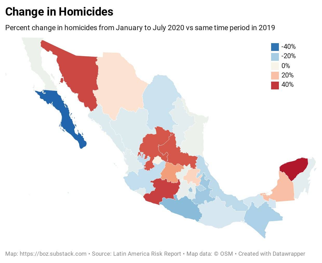 2 maps reveal the hotspots driving Mexico's worsening violence
