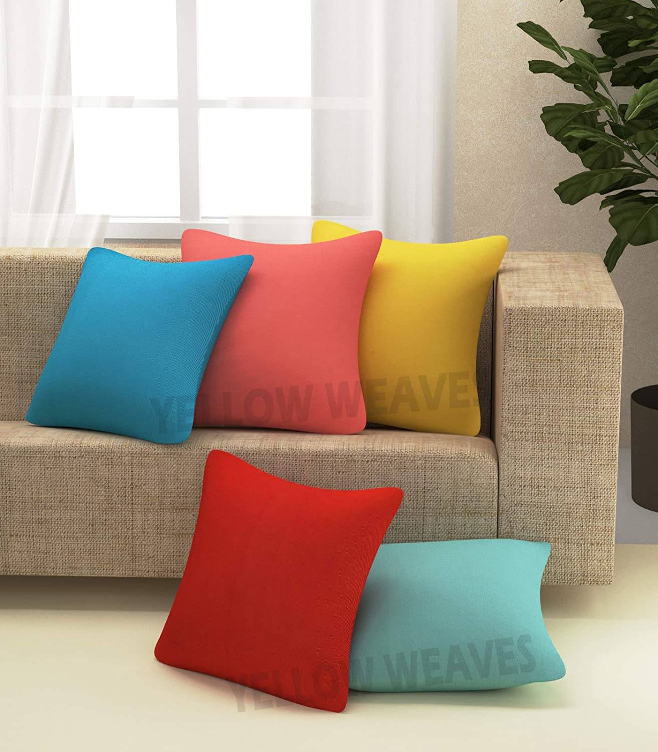 Colourful sofa outlet cushions