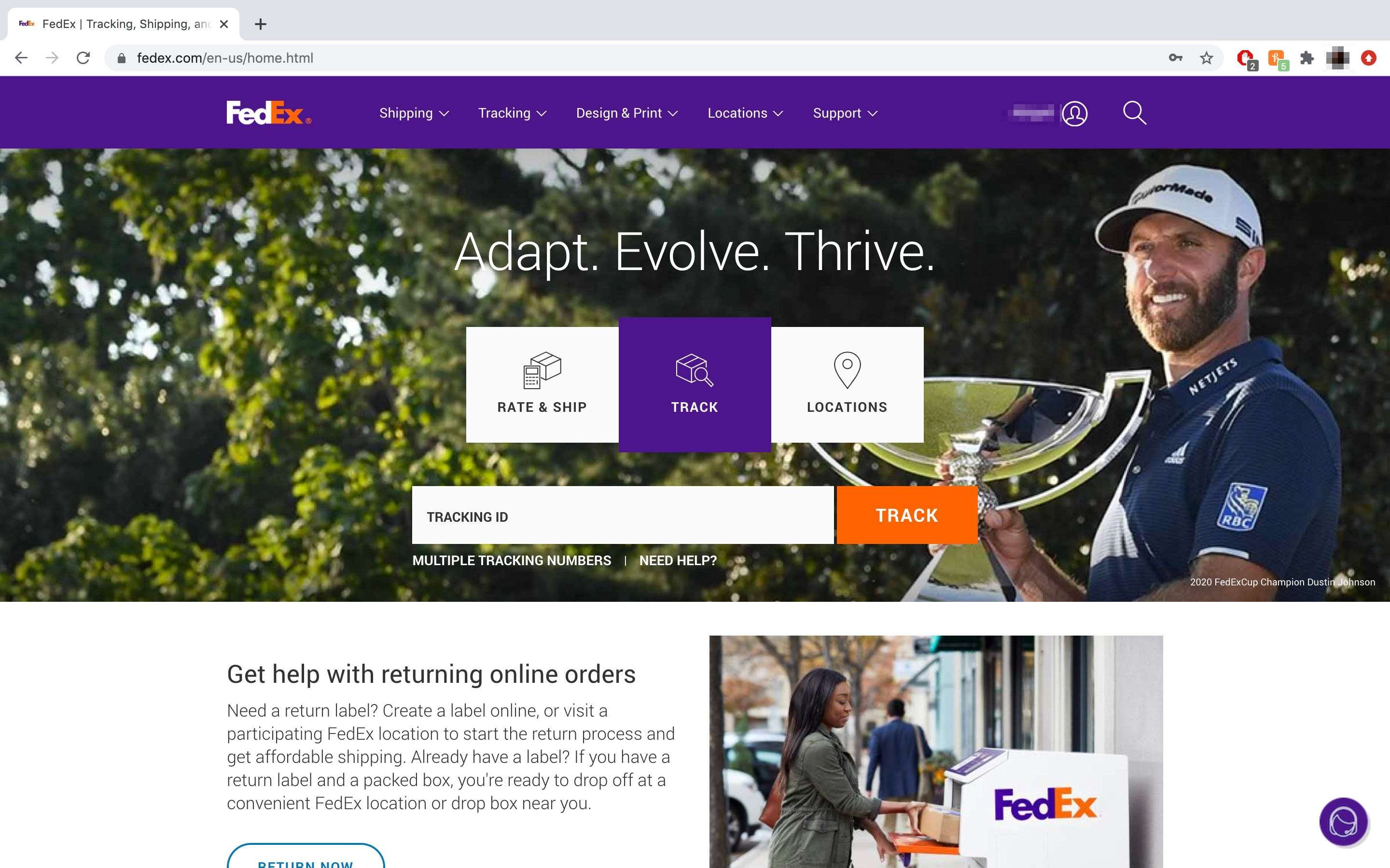fedex ground na tracking added when available