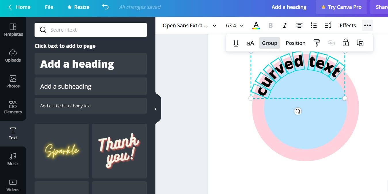 How To Curve Text In Canva s Graphic Design Software Using Built in Tools Business Insider India