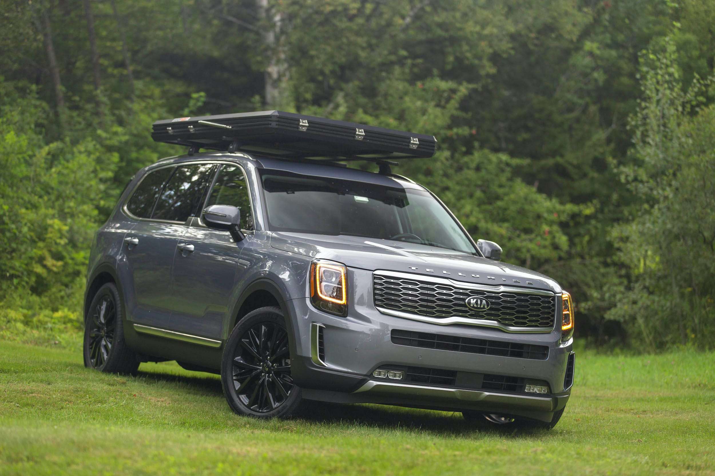 I slept in the Kia Telluride's 3,400 roof tent and it made camping fun