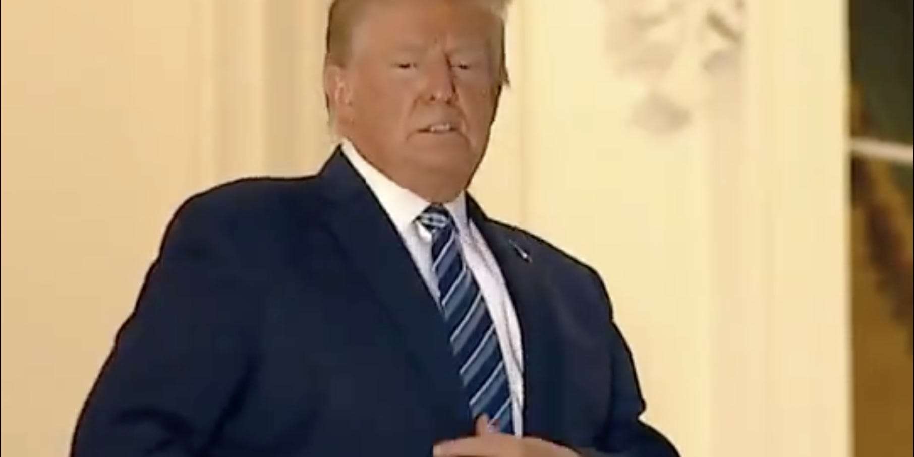 Trump Appears To Struggle To Breathe In Video Of His Return To The White House After Covid 19 Treatment In The Hospital Business Insider India