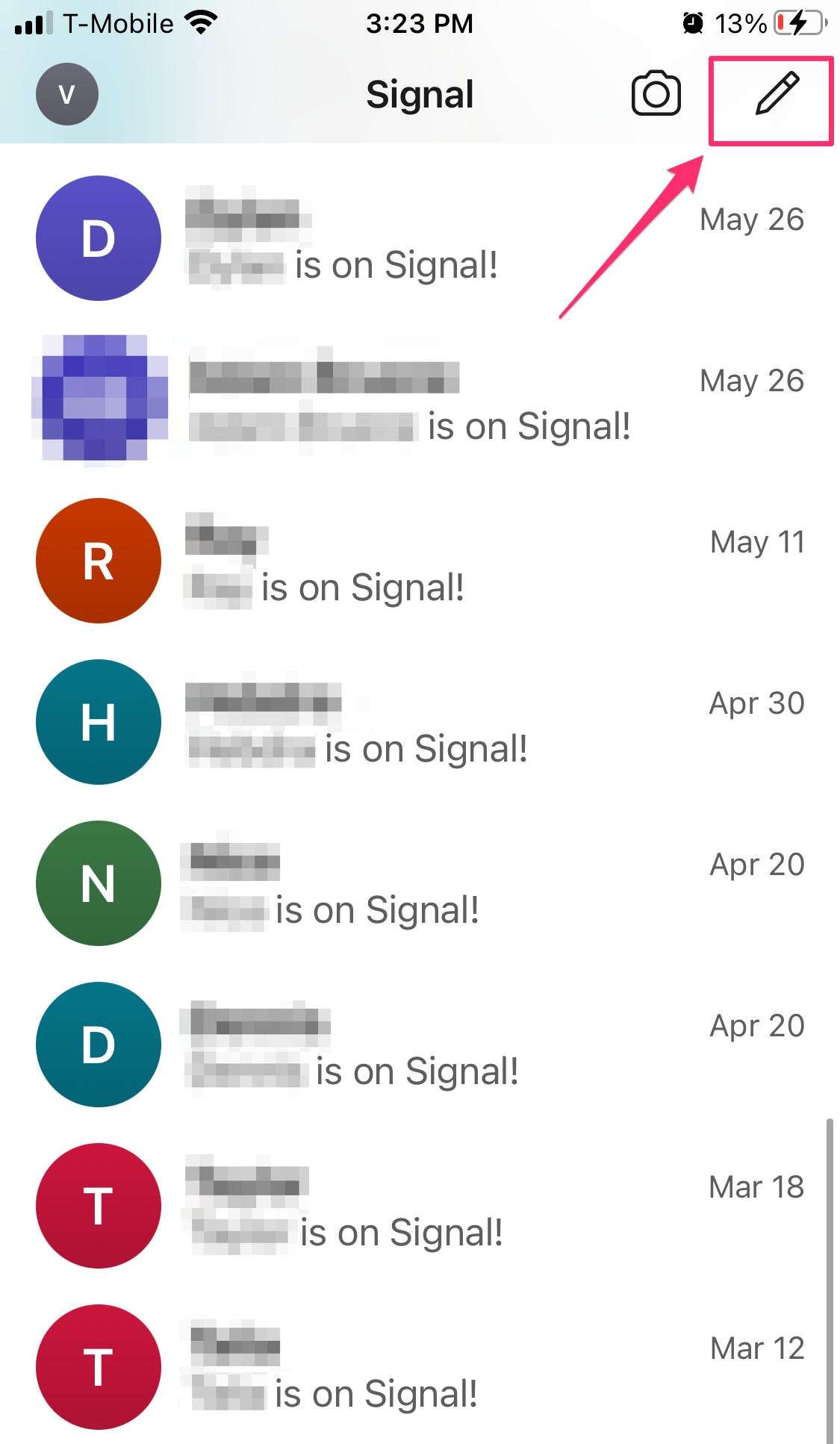 signal chatting