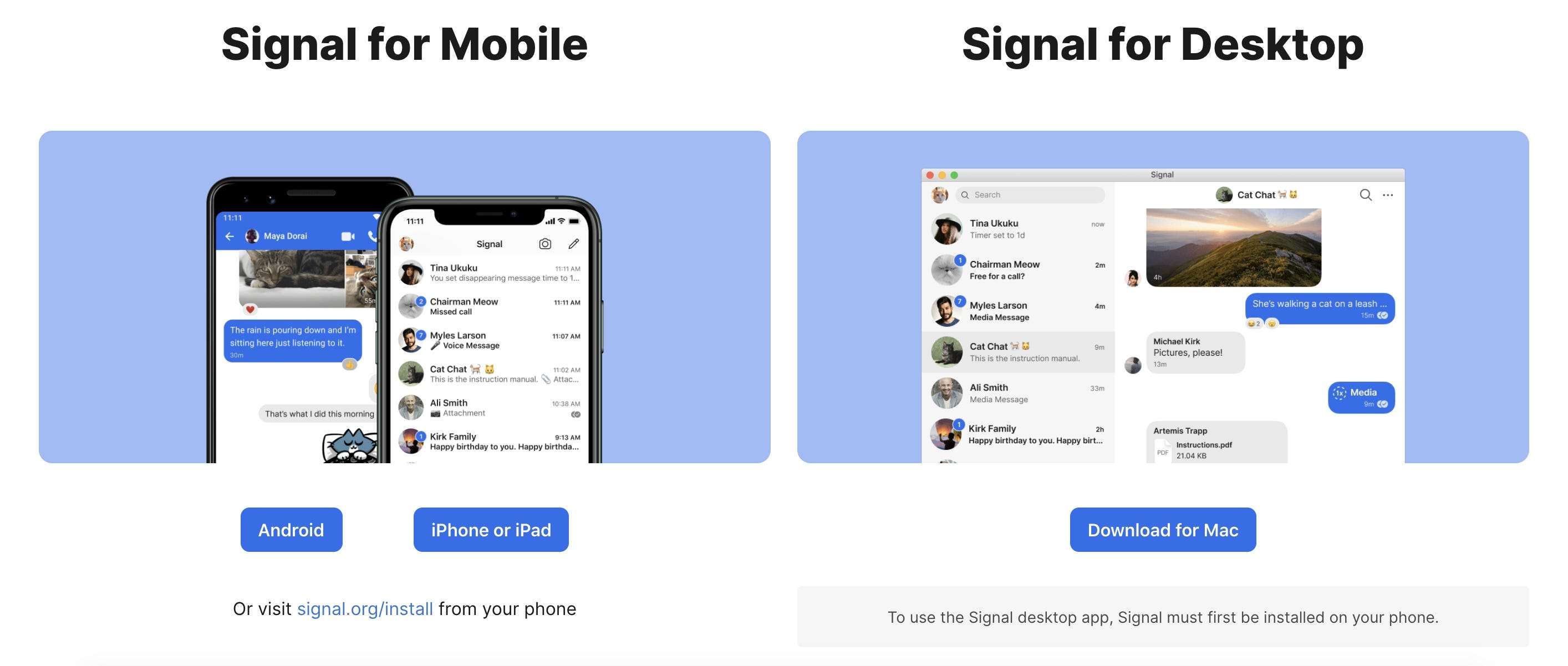 signal app publicly traded