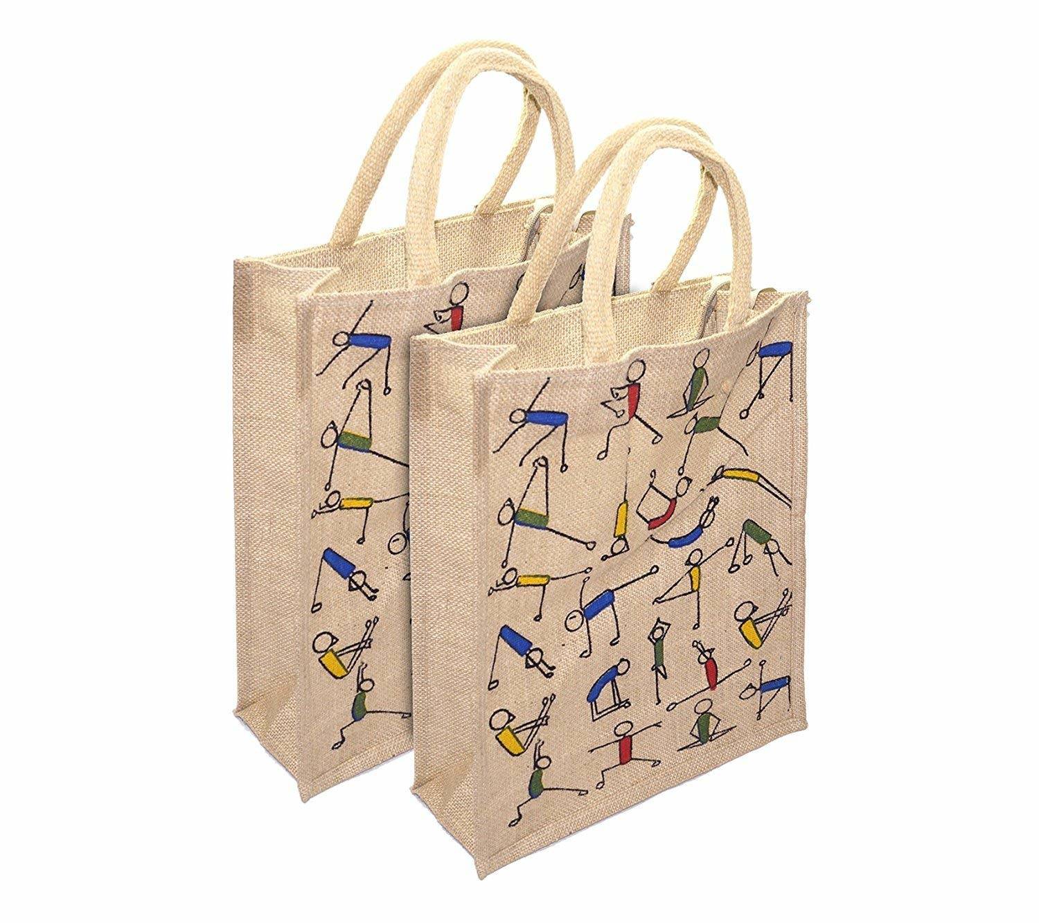 Jute Printed Carry Bags at Rs 68/piece in Tiruppur | ID: 19799536548