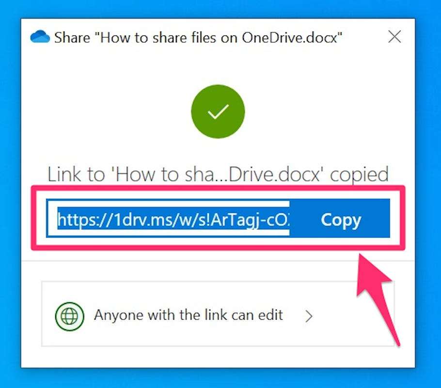 How To Share Files And Folders On Onedrive On A Pc In Several Different