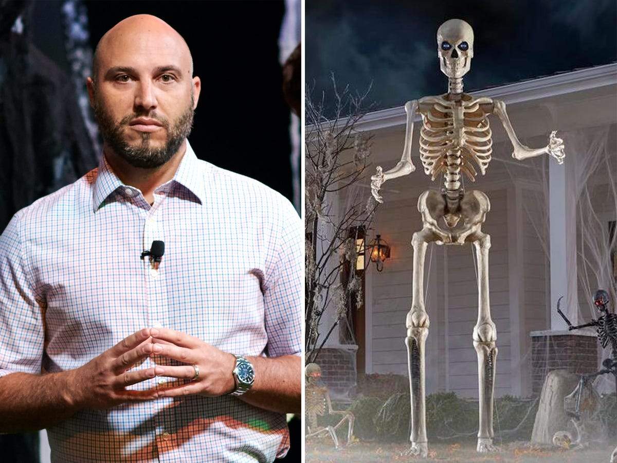 The mastermind behind Home Depot's viral 12-foot skeleton explains how