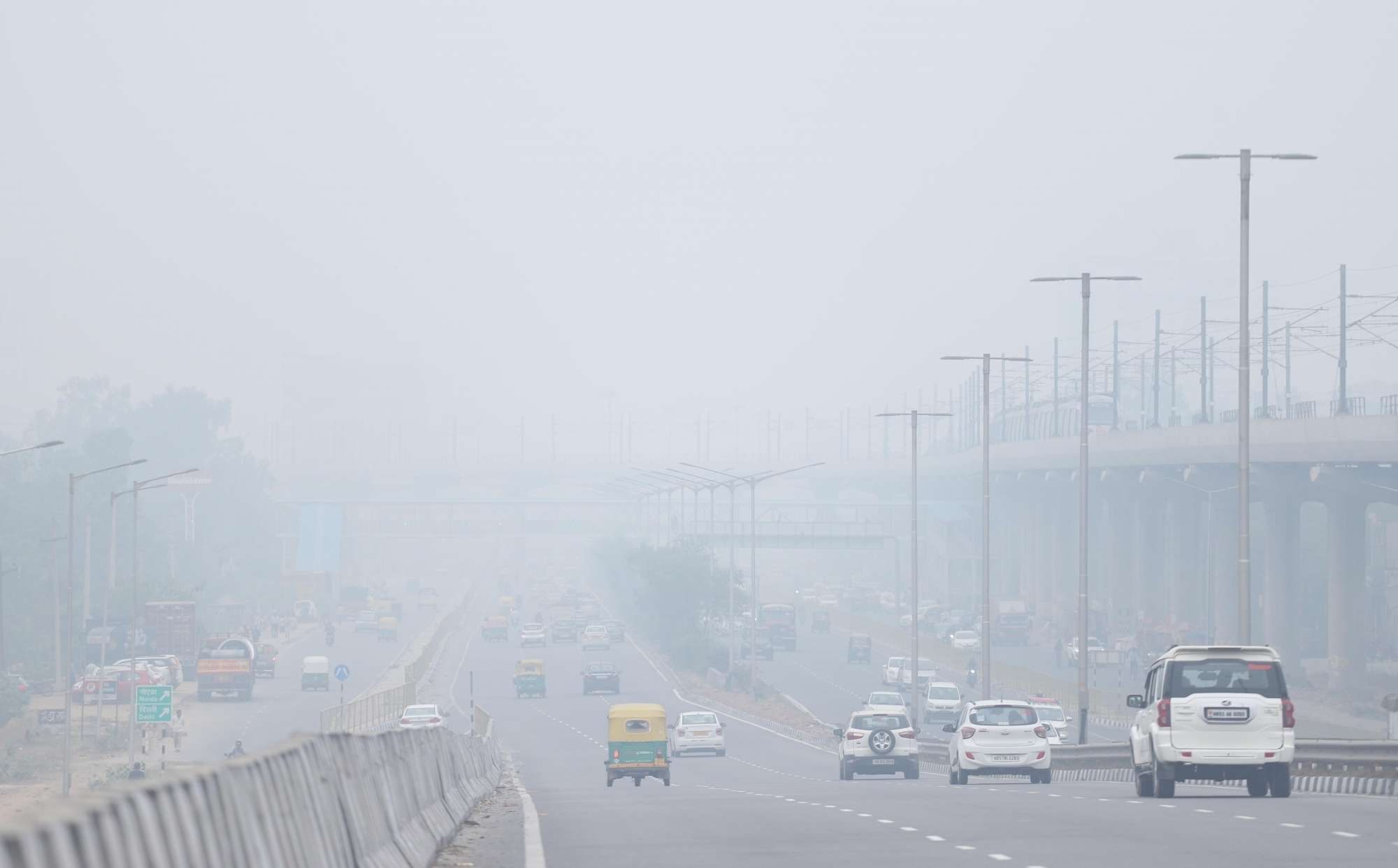 India's National Capital Is Covered In A Smoky Haze As Air Pollution In ...