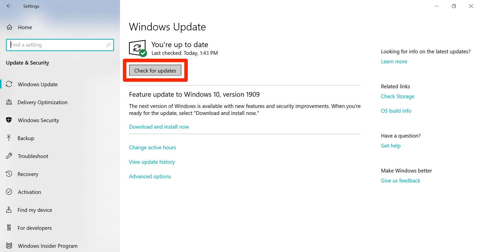 How To Manually Check For Updates On A Windows 10 Computer And Install