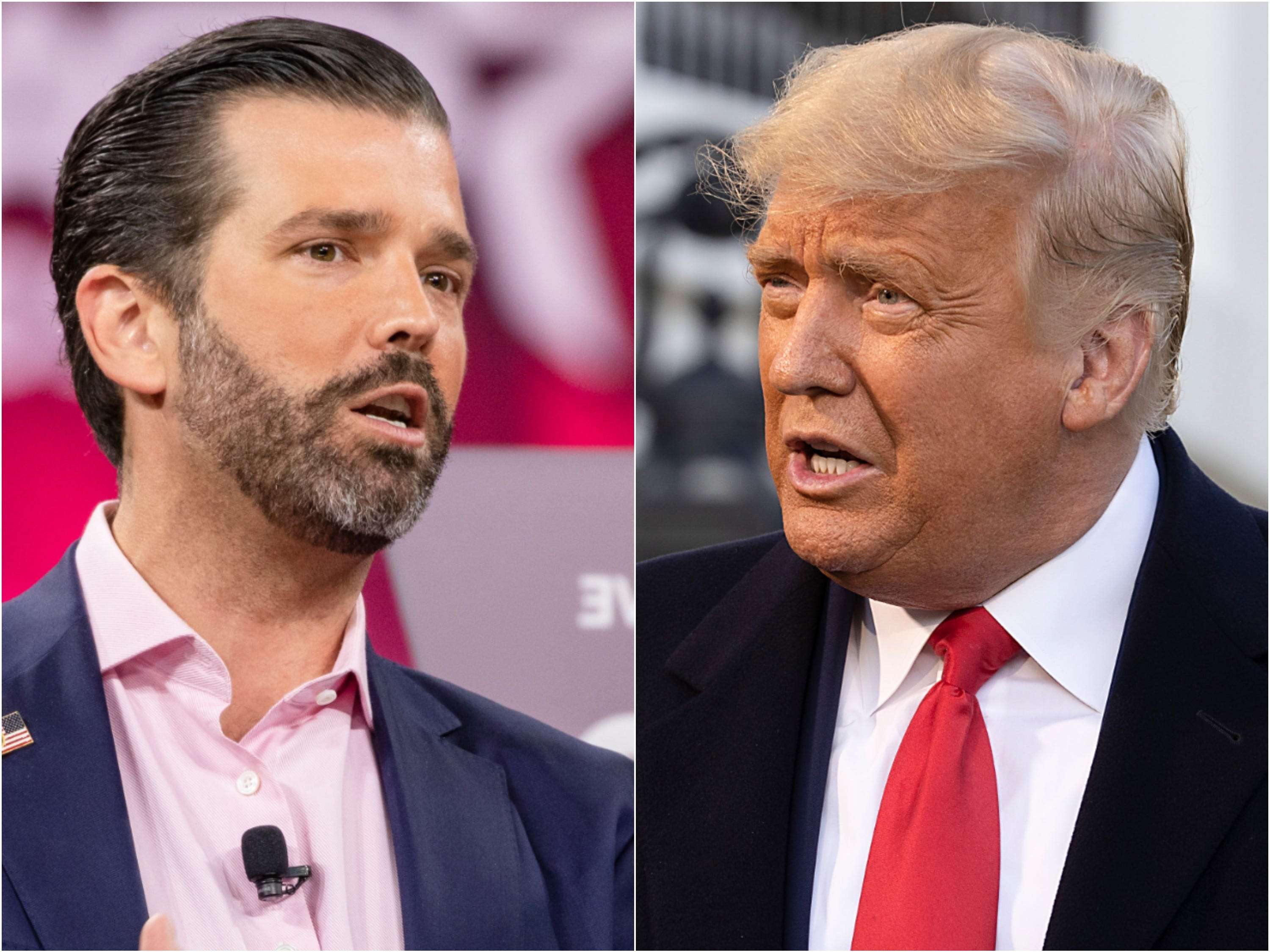 Donald Trump and his son Donald Trump Jr., without evidence, accuse ...