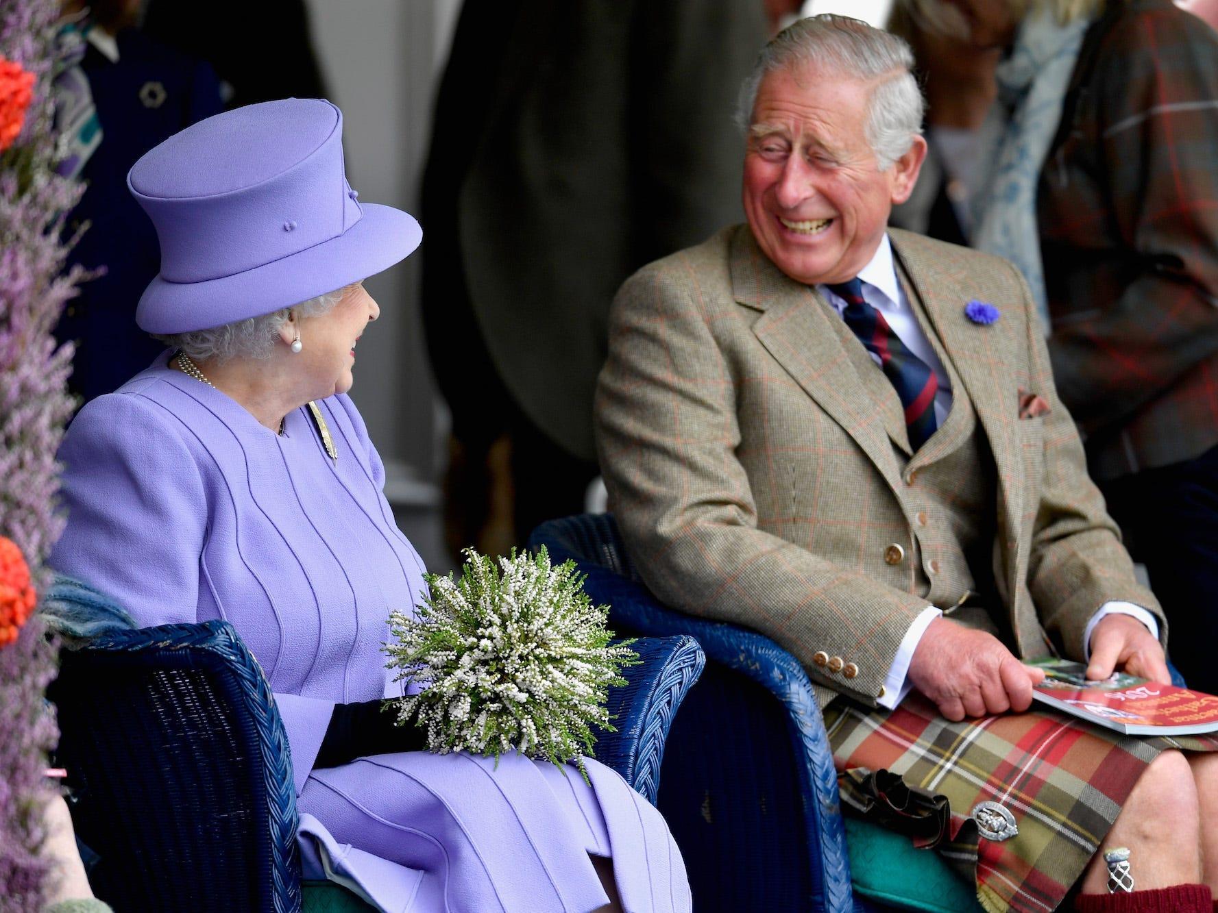 The Queen shared 2 photos of Prince Charles for his 72nd birthday, and