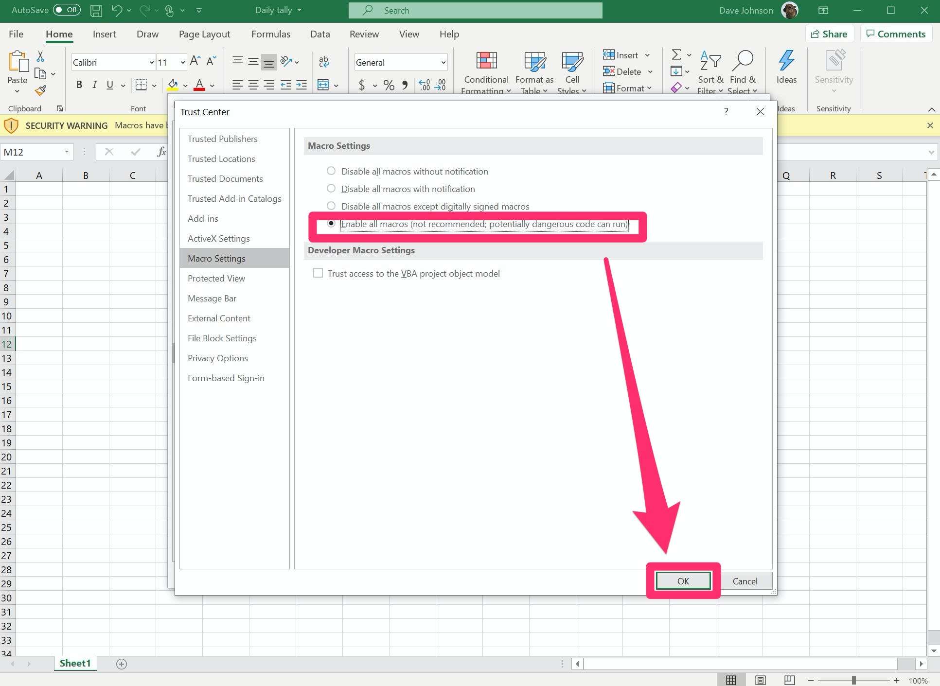 How To enable Macros In Excel And Automate Your Work On A Spreadsheet 