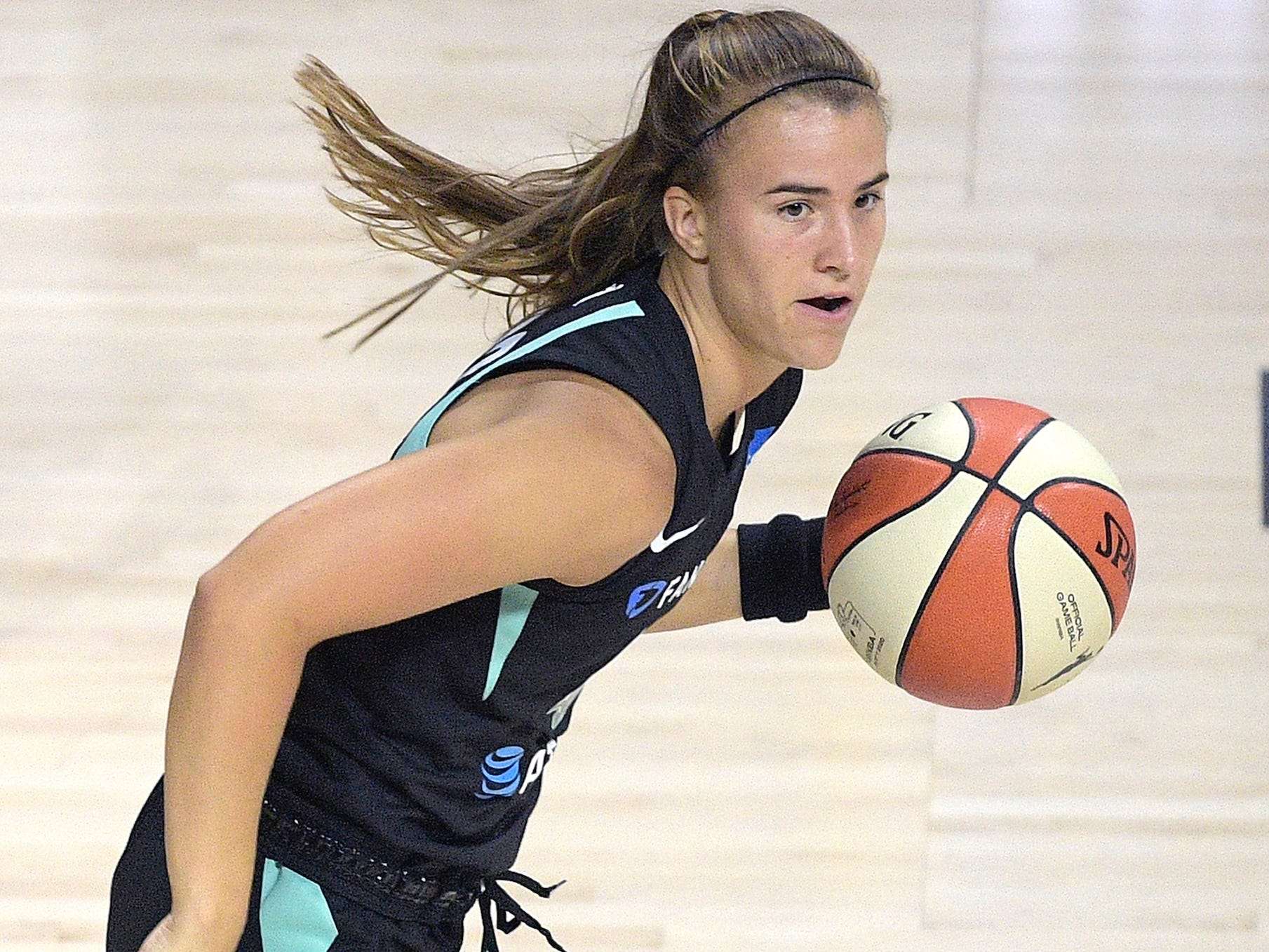 Sabrina Ionescu is back in the gym after her seasonending ankle injury
