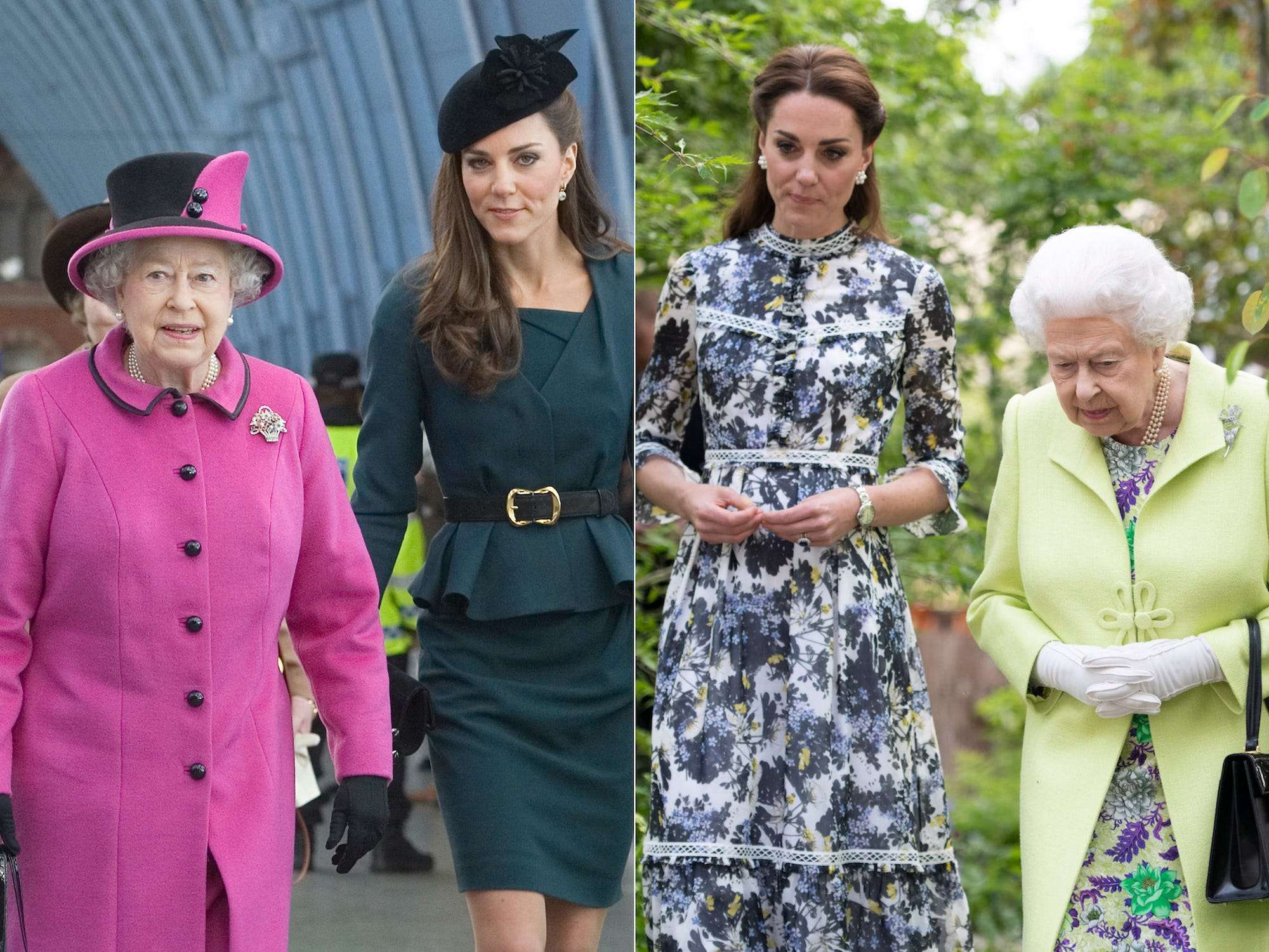 13 photos show how the Queen has influenced Kate Middleton's fashion ...