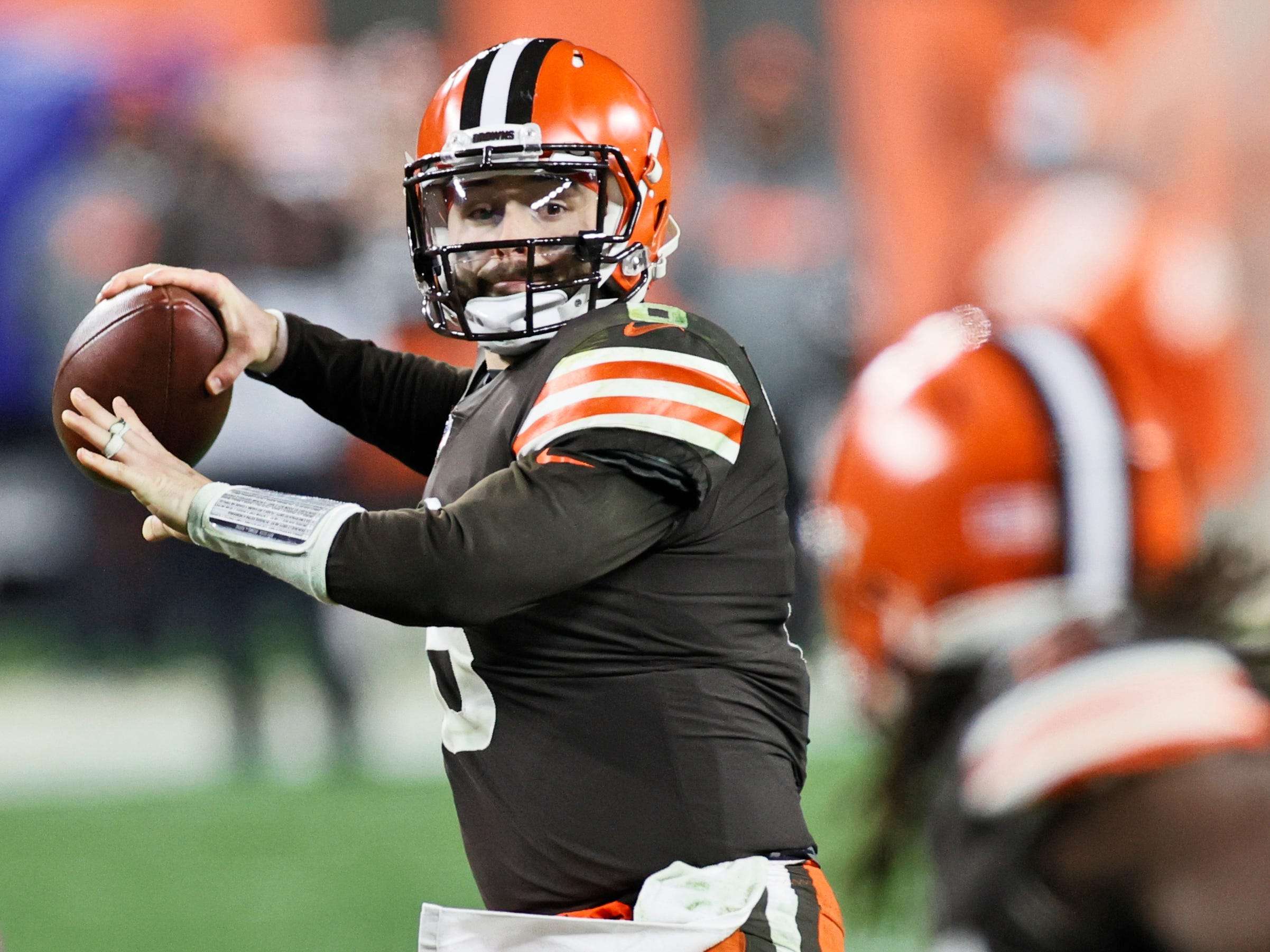 Baker Mayfield threw the longest recorded pass in NFL history, and it