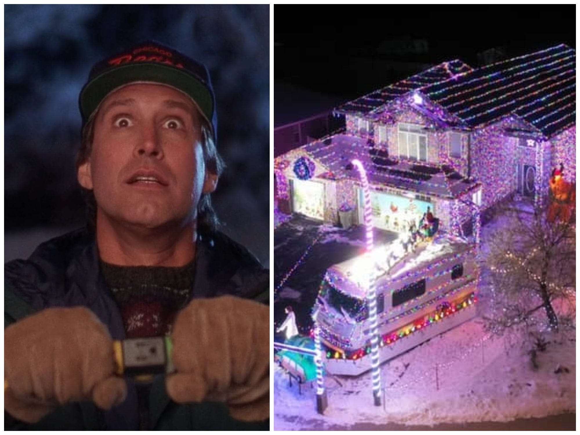 A man in Canada recreated the iconic Griswold house lights display