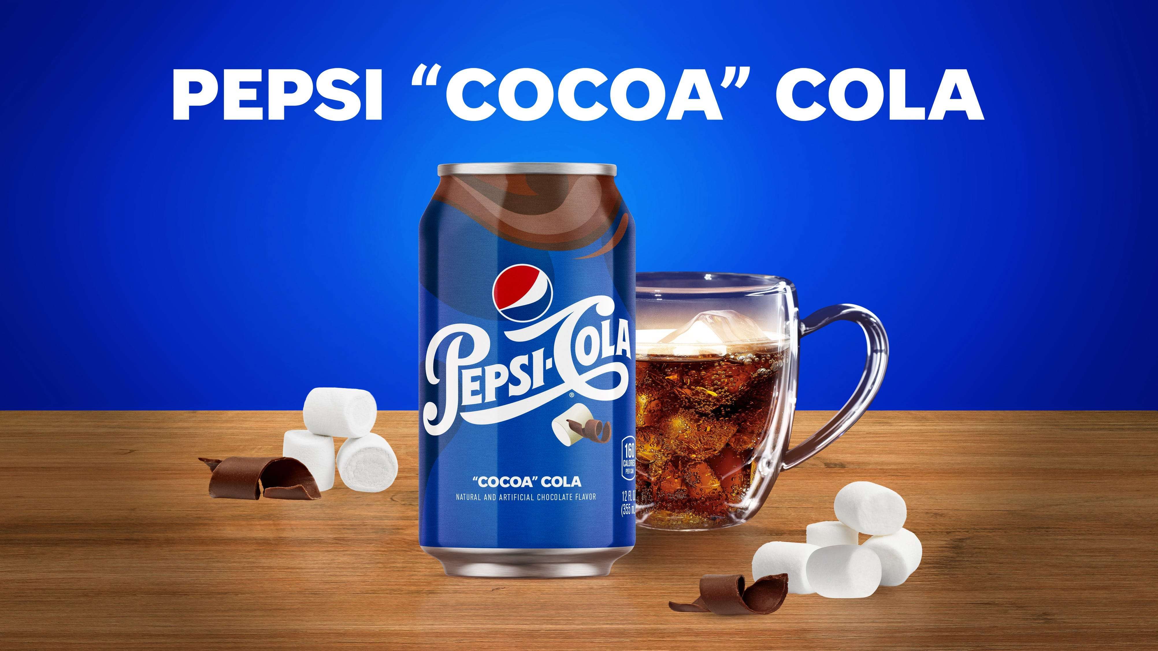 Pepsi is launching 'cocoa' cola, a drink made to taste like hot chocolate  with marshmallows