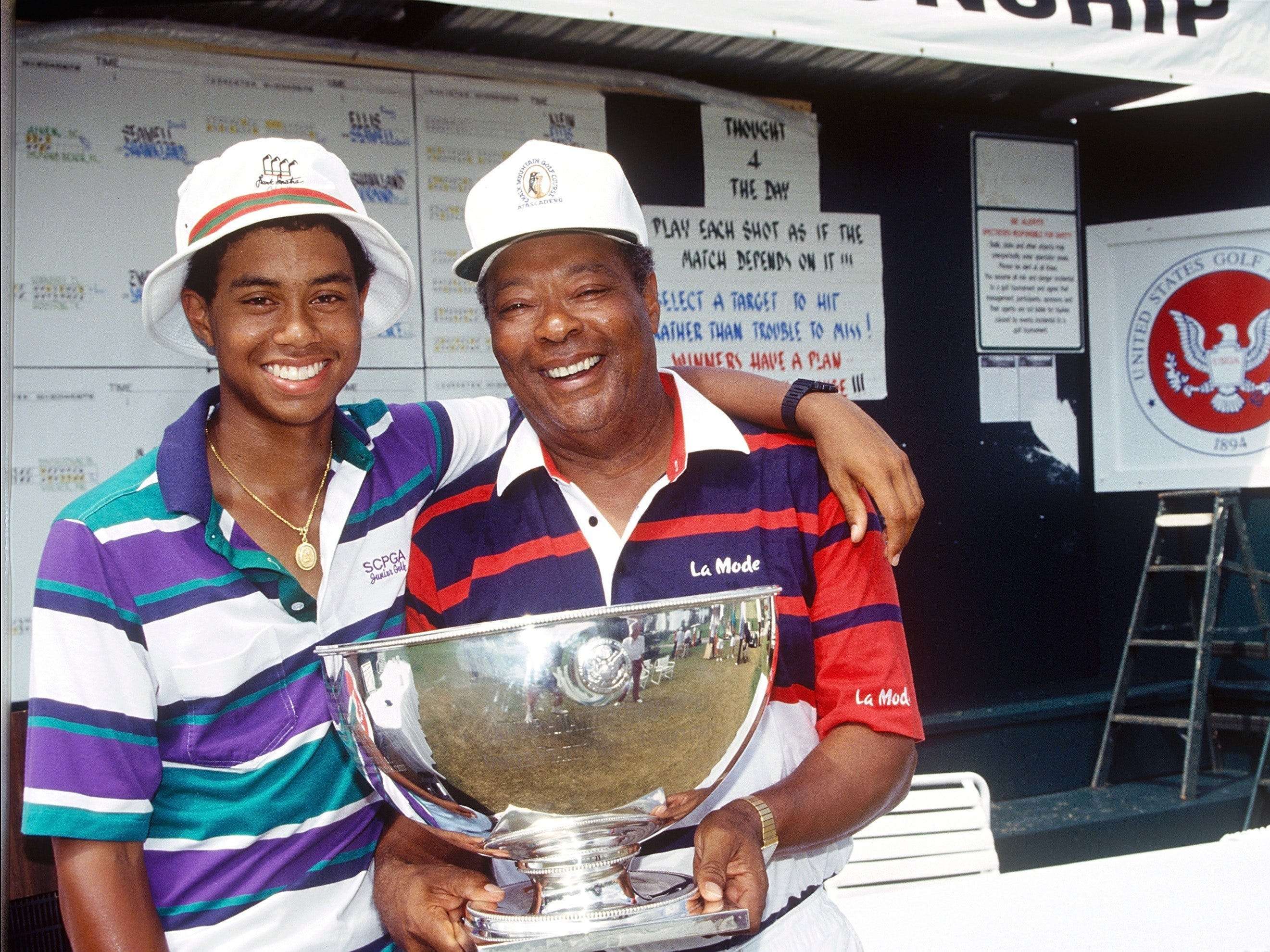 It took months to get never-before-seen footage of Tiger Woods' father