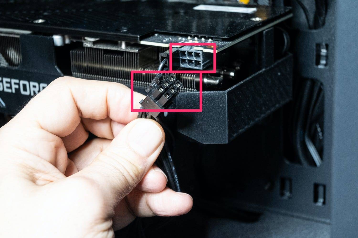 how to install graphic card with pin concetors