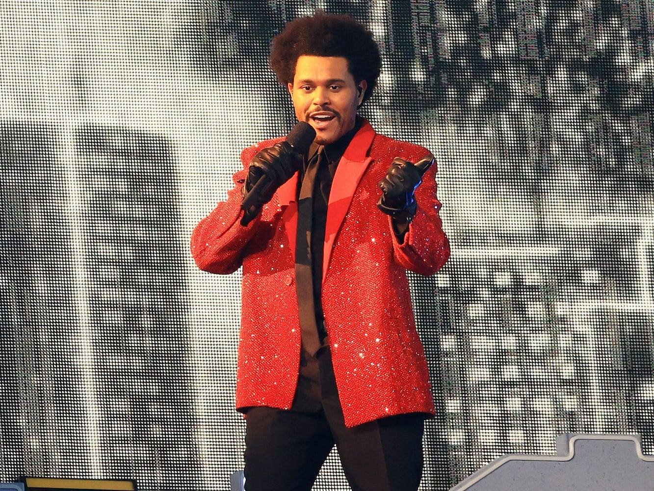 The Weeknd Wore Creeper Shoes for His Halftime Performance at the