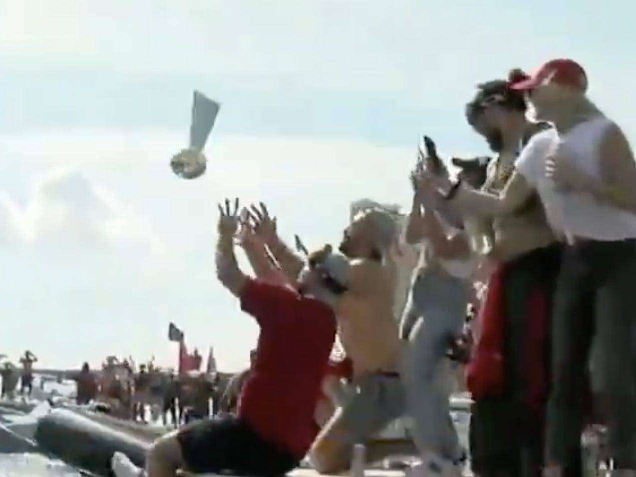 Bucs parade: Devin White takes horse for victory lap (video